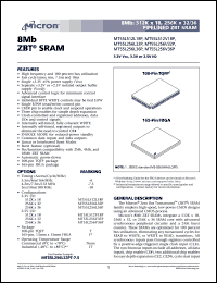 MT55L256V32PT-7.5IT Datasheet