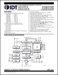 IDT72V36110L7.5PF Datasheet