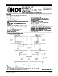 IDT70T633S010BCI Datasheet