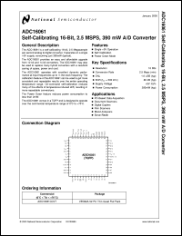 ADC16061CCVT Datasheet