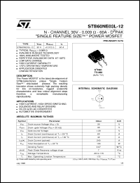 STB60NE03L-10 Datasheet