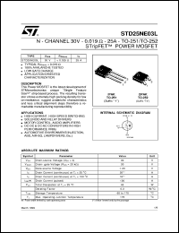 STD2NB25 Datasheet