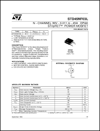 STD4NA40 Datasheet