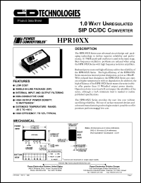 HPR101V Datasheet