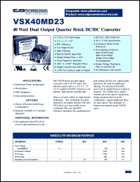 VSX40MD23-1U Datasheet