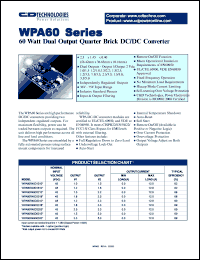 WPA60R48D2518-1 Datasheet