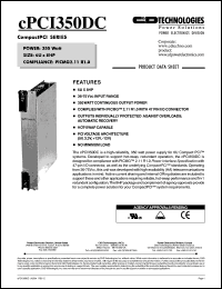 cPCI350DC Datasheet