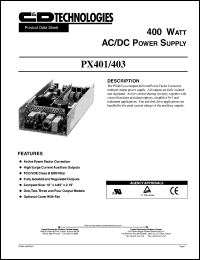 PX401/403-U3A Datasheet