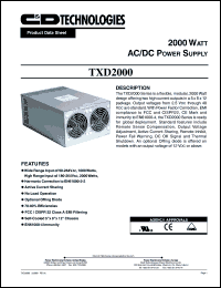 TXD2000MHBFLLDH Datasheet