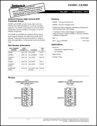 CA3081 Datasheet