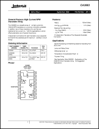 CA3083 Datasheet