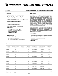 HIN237CB-T Datasheet