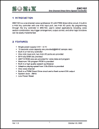 SNC102 Datasheet
