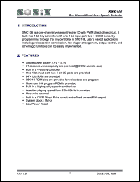 SNC106 Datasheet