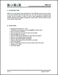 SNC11A Datasheet