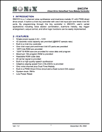 SNC374 Datasheet
