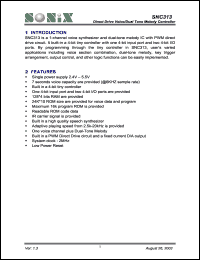 SNC313 Datasheet