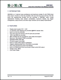 SNC363 Datasheet