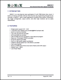 SNC511 Datasheet