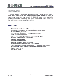 SNC563 Datasheet