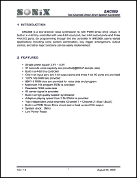 SNC569 Datasheet