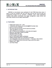 SNC532 Datasheet