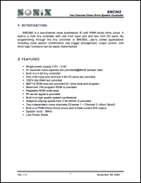 SNC562 Datasheet