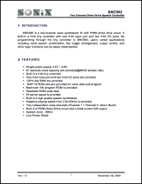 SNC582 Datasheet