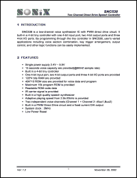 SNC538 Datasheet