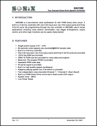 SNC598 Datasheet