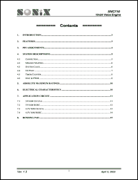 SNC710 Datasheet