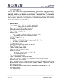 SNC735 Datasheet