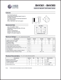 BAV301 Datasheet