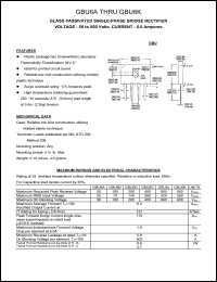 GBU6J Datasheet