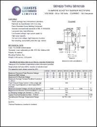 SB1680 Datasheet