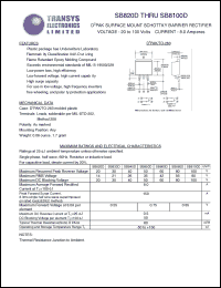SB850D Datasheet
