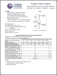 TE4001S Datasheet