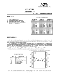 AZ100EL16VONB Datasheet