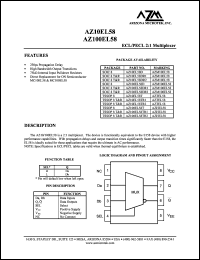 AZ10EL58DR1 Datasheet