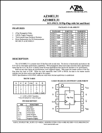 AZ100EL31TR2 Datasheet