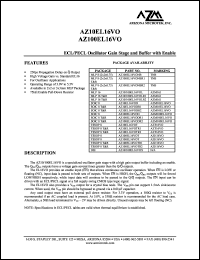 AZ100EL16VONBR2 Datasheet