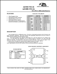 AZ100LVEL16VTNA Datasheet