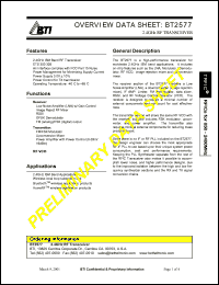 BT2577 Datasheet