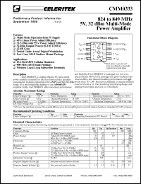 CMM0333-AK-000T Datasheet
