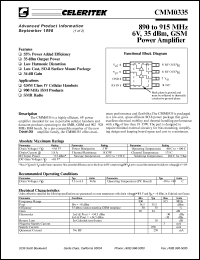 CMM0335-AK-000T Datasheet