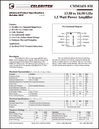 CMM1431-KU Datasheet