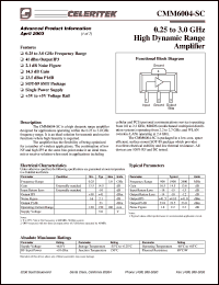 PB-CMM6001-SC Datasheet