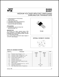 BU807 Datasheet