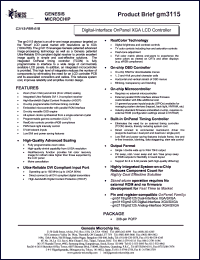 gm3115 Datasheet