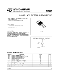 BU406 Datasheet